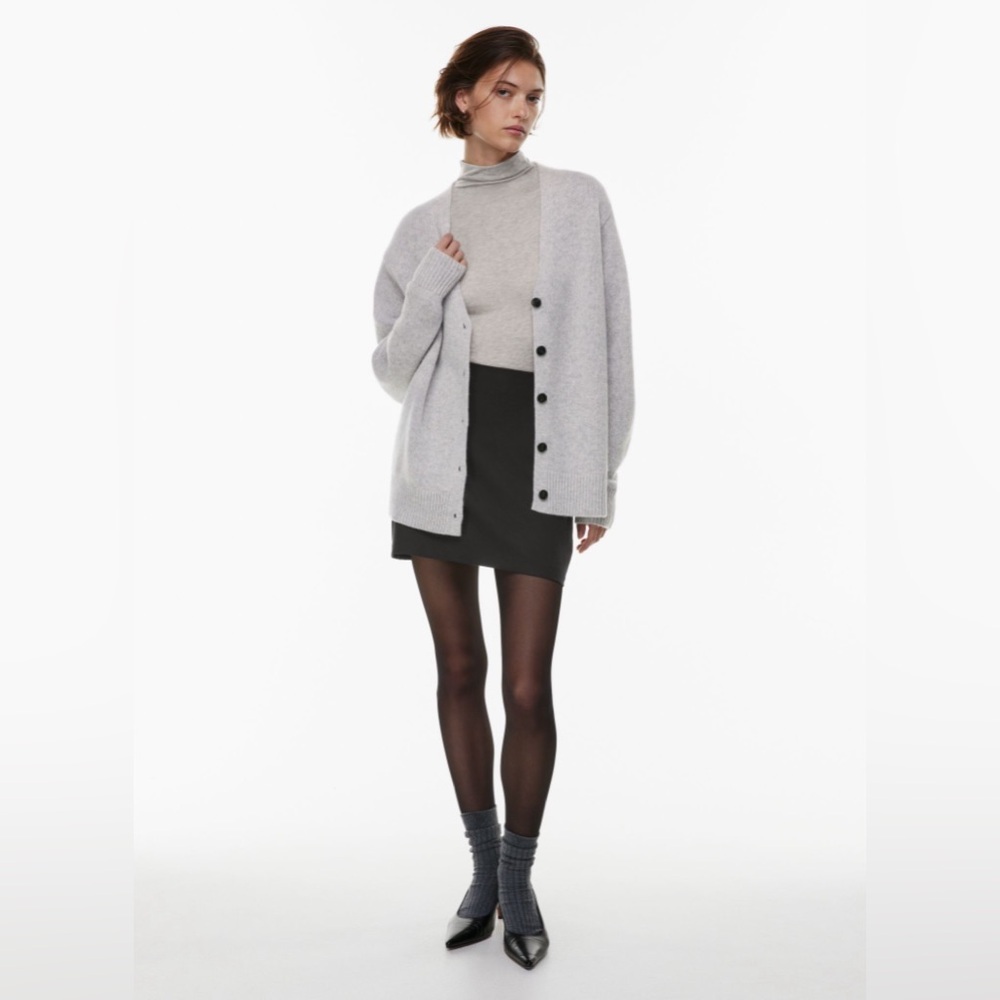 Light grey Wilfred 100% cashmere oversized cardigan